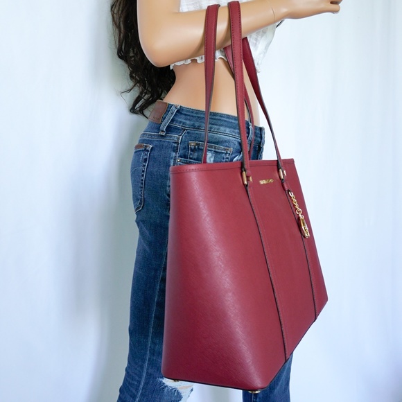 Michael Kors Sady LG Laptop leather Tote Mulberry - Picture 3 of 8